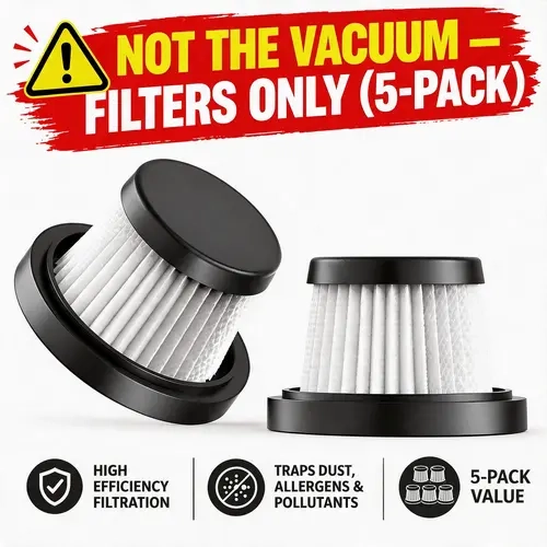 MR.EGO G2 Hape Vacuum Filter Elements - 5-Pack (Note: This Is Not the Vacuum, Filters Only)