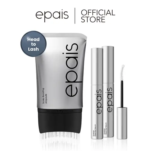 [Epais Official Shop] Head-to-Lash Complete Root Care Set for Fuller-Looking Lashes & Hair, Safe & Gentle Lashes Care, Non-Prostaglandin, Hormone-free, PDRN Scalp Serum, Korean Beauty Gift Set