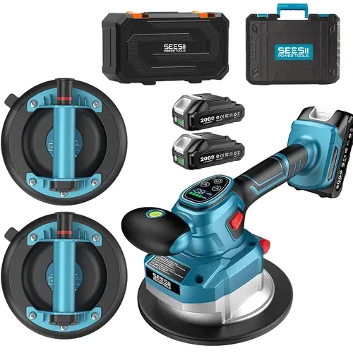 SEESII Tile Vibration Tool with Suction Cup Kit for Lifting & Laying Tiles toolupgrade