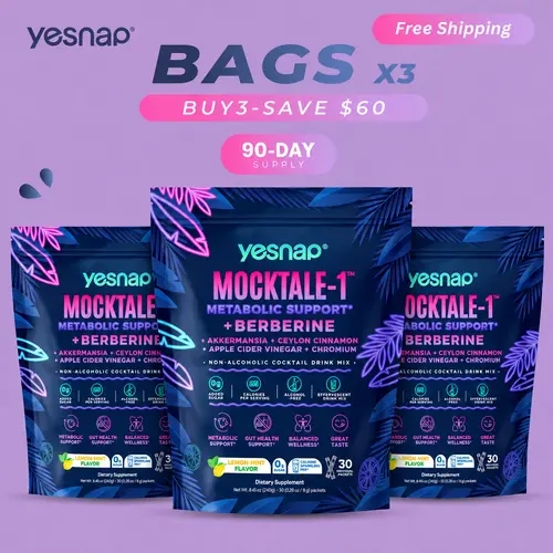 Yesnap MOCKTALE-1 Metabolic Support Dietary Supplement - -3 Pack Bundle