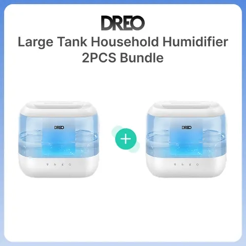 DREO HM311 4L Large Tank Household Humidifier - Silent Mode, 36H Long Runtime, 28 dB Quiet Operation for Bedroom Use, 2PCS