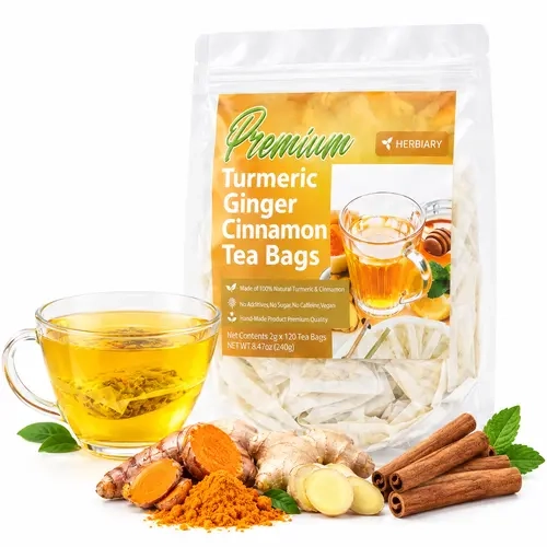 Turmeric Ginger Cinnamon Tea- 120 Tea Bag