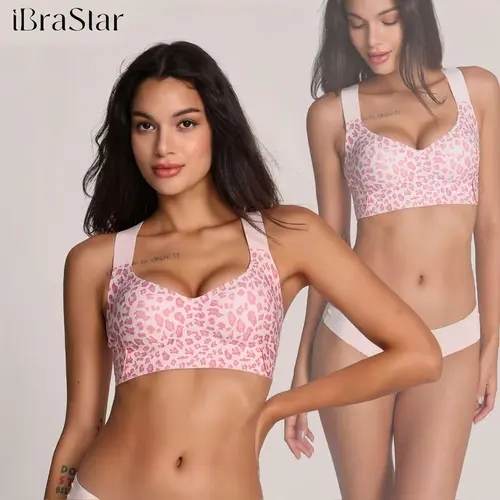 iBraStar Women’s X-Back Posture Support Bra, Wireless Crisscross Back Design with Enhanced Back Support & Shaping, Soft Breathable Molded Cups for Everyday Wear, Yoga & Workouts Womenswear