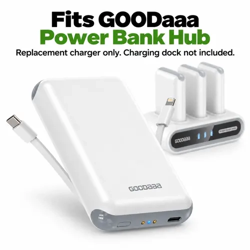 Replacement Charger for GOODaaa Power Bank Hub Phone Smartphone
