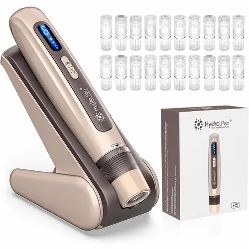 Hydra.Pen H5 Pen, 20 Spare Accesories EMS Automatic Application of Serum 3 in 1 Skin Care Tool for Skin Care