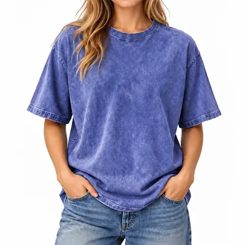Oversized Cotton Frosted Washed Breathable Sports Couple Style Pure Color Short-Sleeved Basic Style Shirt, Suitable For Running, Training, Couple Matching, Daily Wear, Gym Distressed Unisex