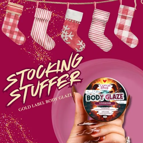 STOCKING STUFFER CANVAS Gold Label Travel BODY GLAZE inspired by Zodiac Collection included: CANVAS BEAUTY Pop My Cherry Jojoba Oil Infused Hydrating Creamy Formula Anti-Aging Long Lasting Fragrance