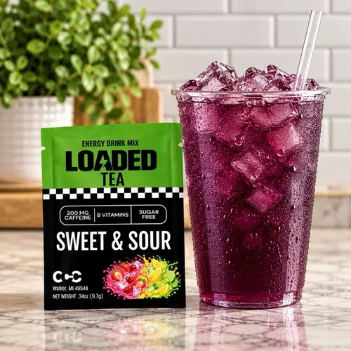Sweet & Sour Tea Bundle | Loaded Teas Mixed Flavors | Hydration Caffeinated Flavored Beverage Mix Packets | One the go | Sour & Sweet Inspired Flavors