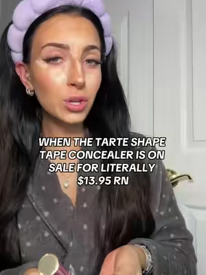you dont want to miss this insane early black friday deal! The creamiest full coverage concealer #tiktokshopblackfriday #blackfridaysale #tartecosmetics #tarte #tarteshapetape #concealerhack #bestconcealer #holidaygifts #makeupsale #makeuphaul #concealer #perfectundereye #shapetape 