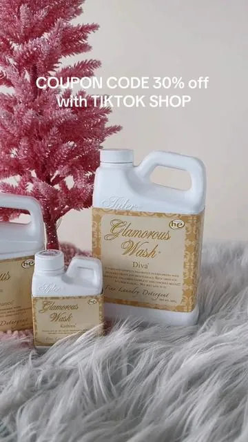 Tyler Glamourwash- best selling, must have laundry detergent! Take 30% off in tiktokshop  Diva  High Maintenance  Limelight  Kathina  . . . #shopfrenchkissboutique #onlineshopping #momstyle #tiktokshop 