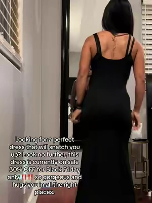 I am obsessed with this dress🥰 It’s so elegant and sexy. Shop now while its 30% OFF for the #tiktokblackfridaysale ‼️ #tiktokcybermondaysale #tiktokmademebuyit #shapeweardress #shapewear 