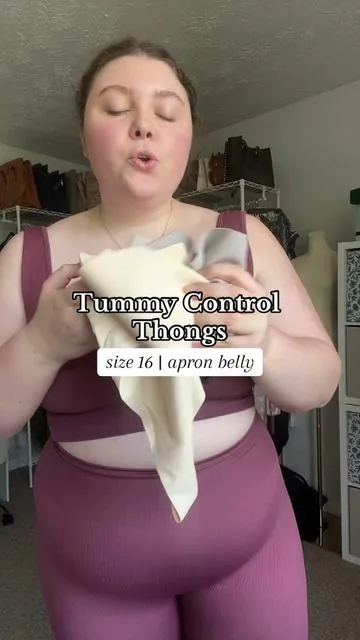 Tummy control thongs for my curvy girls! #tummycontrolthong #plussizeunderwear #midsizeunderwear #tummycontrolunderwear #tummycontrolundies 