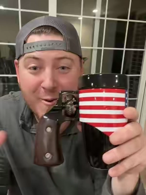 Best gift for you father ever? Coolest coffee mug ever! #ttshop #coffee #coffeemug #fathesday #fathersdaygift #gun #america #flashsale #memorialday #TTSACL 
