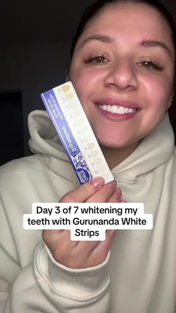 Could not be happier with how fast my teeth are whitening !#dentalhygienist #whiteningteeth #whitestrips #yellowteeth #whiteteeth 