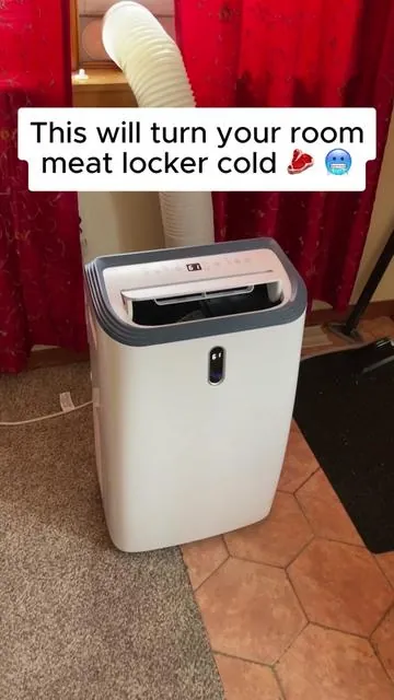 This will turn your room meat locker cold 🥩🥶! This is a portable air conditioner from Cowsar that is 14,000 BTU! It can cool a room up to 700 square feet! We’ve been using this portable AC at our house and have seen 30 degree air coming out of it!! Its crazy cold!!! #portableairconditioner #portableac #staycool #airconditioner #airconditioning #dealsforyoudays #summerheat @COWSAR @Cowsar 