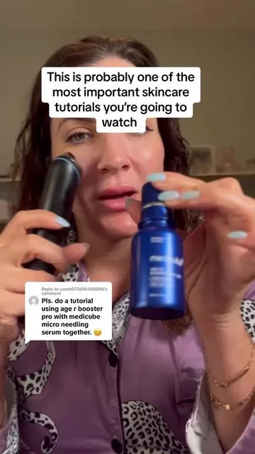 Replying to @user6073698488096 this is THE tutorial everyone has been waiting for! @medicube_official @Medicube Global #medicube #medicubetutorial #skincaredevice #exosomes #medicubezeroporepad #medicubedevices #collagenmask #glassskin #glassskintips #liquidmicroneedling #athomemicroneedling #kskincare #koreanbeauty . One day exosome shot Medicube tutorial Medicube one day exosome shot tutorial Medicube age-r booster pro tutorial Collagen overnight wrapping mask 