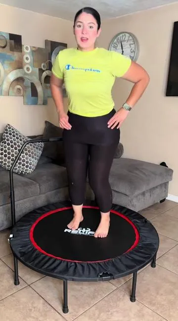 Trampolin para ejercicio en casa 🥰🥰🥰#homegym #workingout #ejercicio #gimnasio  #motivate #inspira 
