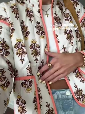 this jacket is so cute for the fall time!!  🕊️ #summertofall #fallootd #falloutfits #quiltedjacket 