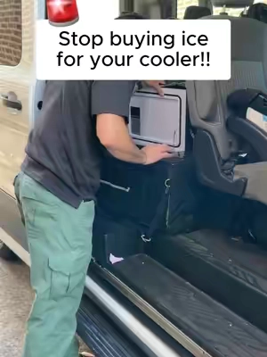 🚨Stop buying ice for your cooler!! #campinglife #campingideas #campinghacks #campinggear #campingfood #campingtrip #portablefridge #portablerefrigerator #coolers #cooler @BougeRV Shop 
