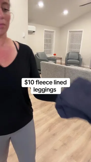 These fleece lined leggings are never in stock come winter. They always sell out! They come to $10/pair which is a steal for these. They are high waisted, super comfortable and have side pockets. 
