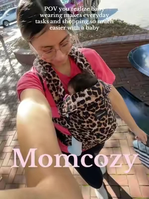 This carrier is such a life saver and makes shopping so much more simple without having to lug around my stroller! @Momcozy Official @momcozy #momcozy #momcozylife #momcozybaby #momcozycarrier #babycarrier  #babywearing 