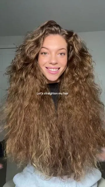 My dream hair tool🥹 I hope you guys love it as much as I do🥰 #hairtutorial #hairstyle #hairstyles #easyhairstyles #straighteninghair #curlytostraight #straighteningcurlyhair #bighair #hairgoals #longhair #shinyhair #curlyhair #falldealsforyou #wavytalk 