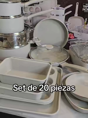 Este es el set de cocina más completo de tiktokshop, es uno de los mejores valorados con 4.7 estrellas y aquí en este video te muestro todo lo que trae. Es anti adherente,  apto para lava platos y para el horno, este es el regalo ideal para el día de las madres, para navidad o cumpleaños.   muy recomendado #KitchenHacks #kitchenset #cocina #kitchen #granitestone 