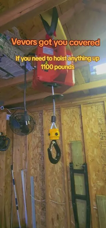 Vevor portable hoist crane is an essentialgarage tool.#fyp #hoist #lift #vevor #portable #crane 
