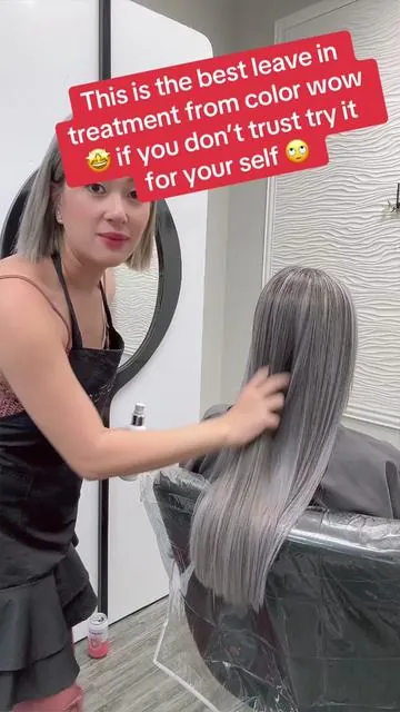 This is the best leave in treatment from color wow 🤩 if you don’t trust try it for your self 🙄 #juliesbeautybydesign #hairsalon #hairstylist #hair #hairtreatment #colorwow #colorwowhair #colorwowdreamcoat #foryou #foryoupage❤️❤️ #foryoupage #viral #goviral #tiktokshopfallsale #blackfridaydeals #blackfridaysales #tiktokshop 