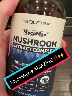 This is absolutely amazing‼️‼️‼️ I cannot scream about it enough. It has helped my brain fog so much. It has helped my energy level levels. It’s supporting my immune system. It taste fantastic. This is absolutely a must have some that I will take daily forever‼️ #mycomax #triquetra #mushroomextracts #lionsmane #cordyceps #betaglucans #reisha #antrodiaextract #usdaorganic #organic #madeintheUSA #gmofree #vegan #soyfree #glutenfree #potent #health #brain #energy #immunesystem #mushrooms #tts #mostloved 