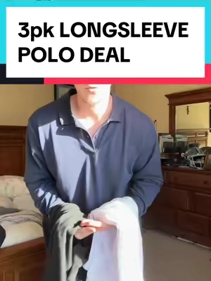 Replying to @Julius Pleaser $24 for 3 longsleeve polos #tiktokmademebuyit #tiktokmarketplace #tiktokshop #polo #longsleeve #winterfashion 