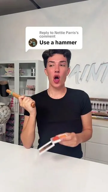 Replying to @Nettie Parris  What should we try next? 🔨😂 #painted #blush #paintedblush 