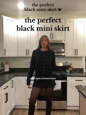 when in doubt, wear a black mini skirt 