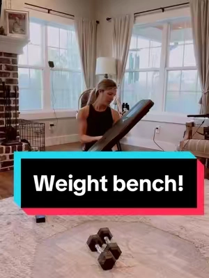 I know how intimidating it can be to be a newbie in the gym, if you feel intimidated or uncomfortable going to a gym you need this! I also love how compact it is!! All you need is this and a set of weights! #weightbench #newbie #Fitness #fyp #christmasgiftideas 