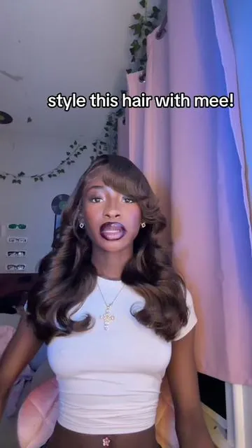 extra $30 off @Mamushow Factory Hair #fyp #chocolatebrownwig #viralvideos #highlightwigs #colorwigs #bigsales #50discount