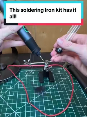 Replying to @rosathanplays8 We dont have to lick soldering irons anymore!!  #solderingiron #soldering #solderingproject #solderingkit #electronics #electronictools #tiktokshop 