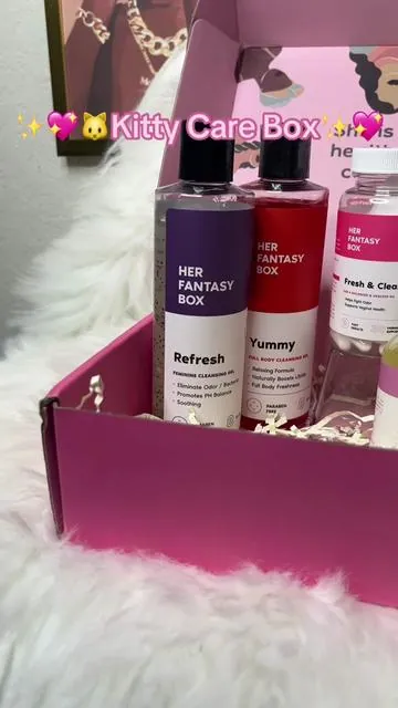 The box thats gon make sure YOUR box 🐱 is right ☺️… if you want me to talk about each individual product lmk. #morgankaprice #herfantasybox #femininecare #selfcare #giftguide #ttsdelightnow #tiktokshopcreatorpicks 