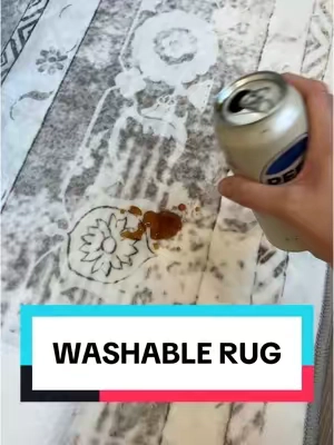 Rugs this big are usually HUNDREDS i got mine for less than $130 😱😱 hurry before the sale ends!! #washablerugs #rugs #rugsoftiktok #bedroomrug #bedroomdecor #bedroommakeover #stainresistantrug #arearug #newyearnewaura #tiktokshop 