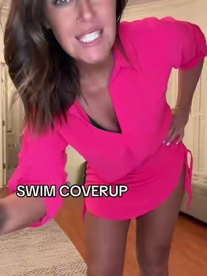 Swimsuit coverup / beach dress. Love this for a cruise! 5'3 size 6, wearing a small #size6fashion #millennialfashion #vacationdress #beachclothes #swimsuitcoverup #bathingsuit 