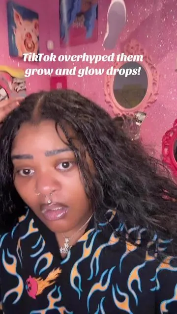 TikTok def overhyped the grow and flow drops from @Bask and Lather Co AND WAS ABSOLUTELY CORRECT! Got so much new growth !
