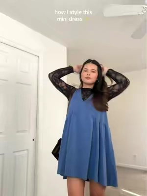 Mini dress 💙 #minidress #dresses #tiktokfinds #tiktokshop 