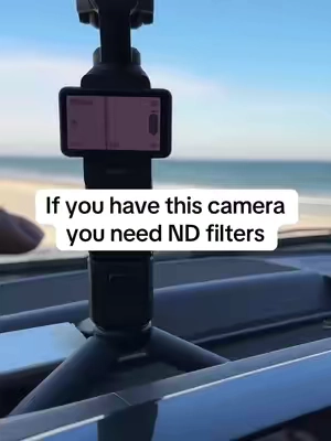 ND filters are a must when filming in bright settings in manual mode 
