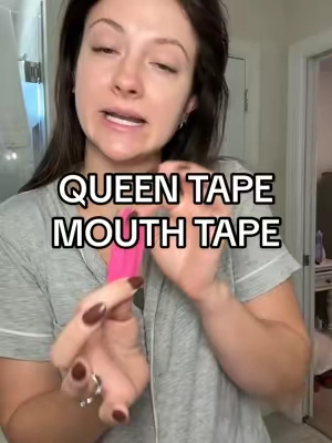 If you know me you know I am actually obsessed with this stuff 😂 #mouthtape #sleeptape #queentape #snoring #grinding #mouthbreathing #jawline #doublechin #sleep #tiktokshopmusthaves #ttslevelup #tiktokshopmademebuyit #tiktokshopjumpstart #tiktokshopcreatorpicks #tiktokshoploveatfirstfind #lovelanguage #ttsdelight #giftguide #seasonalgems #tiktokshopnewarrivals 