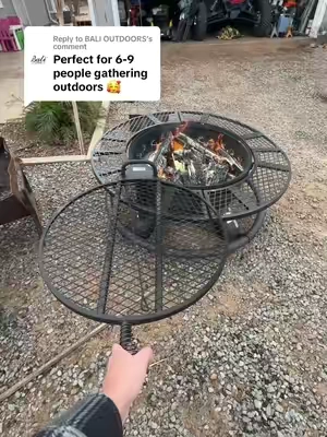 Replying to @BALI OUTDOORS I think I have the best fire pit on here 🔥 #firepit #bonfire #bbq #outdoorkitchen #outdoors #outdoorbbq #grilling #grillingseason 