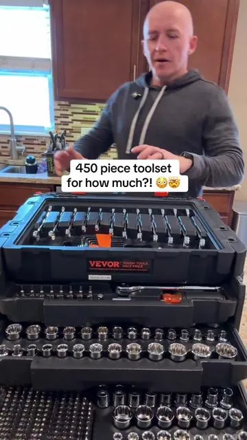 This Vevor 450 piece toolset is a great set of tools! #toolset #vevortools #vevor #tools #mechanic 