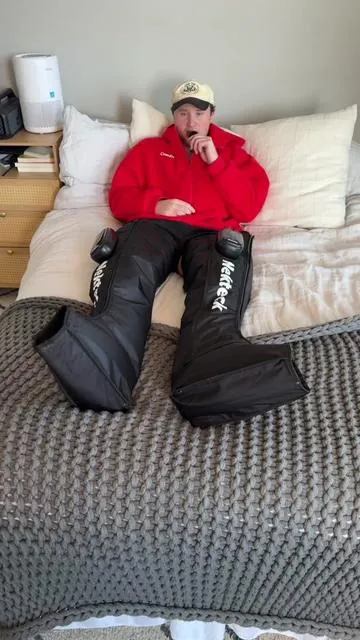 Air compression leg massagers are great for so many things! #aircompressionlegmessager #legmassager #footmassager #resultsmayvary 