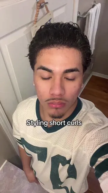 What do ya’ll think about the hairstyle? @Based Bodyworks  #curlyhairroutine #curlyhairstyles #menscurlyhair #haircutinspo #messyslickback #curlyhead 