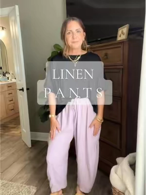 The BEST.  #linenpants #springoutfit #outfitideas #cuteoutfits 