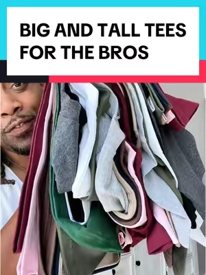 These tees go up to a 5x TALL! This shop has the best blank t-shirts for da low to get right for the summer! 😎 #tshirt #tshirts #tees #whitetee #bigboys #bigboyseason #bigandtall #clothes #apparel #mensclothing #men