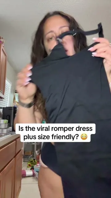 I’m VERY bamboozled right now like I didn’t expect the end result at all!!! 😳😳😳😩 #plussize #romper #dress #tiktokshopcreatorpicks 